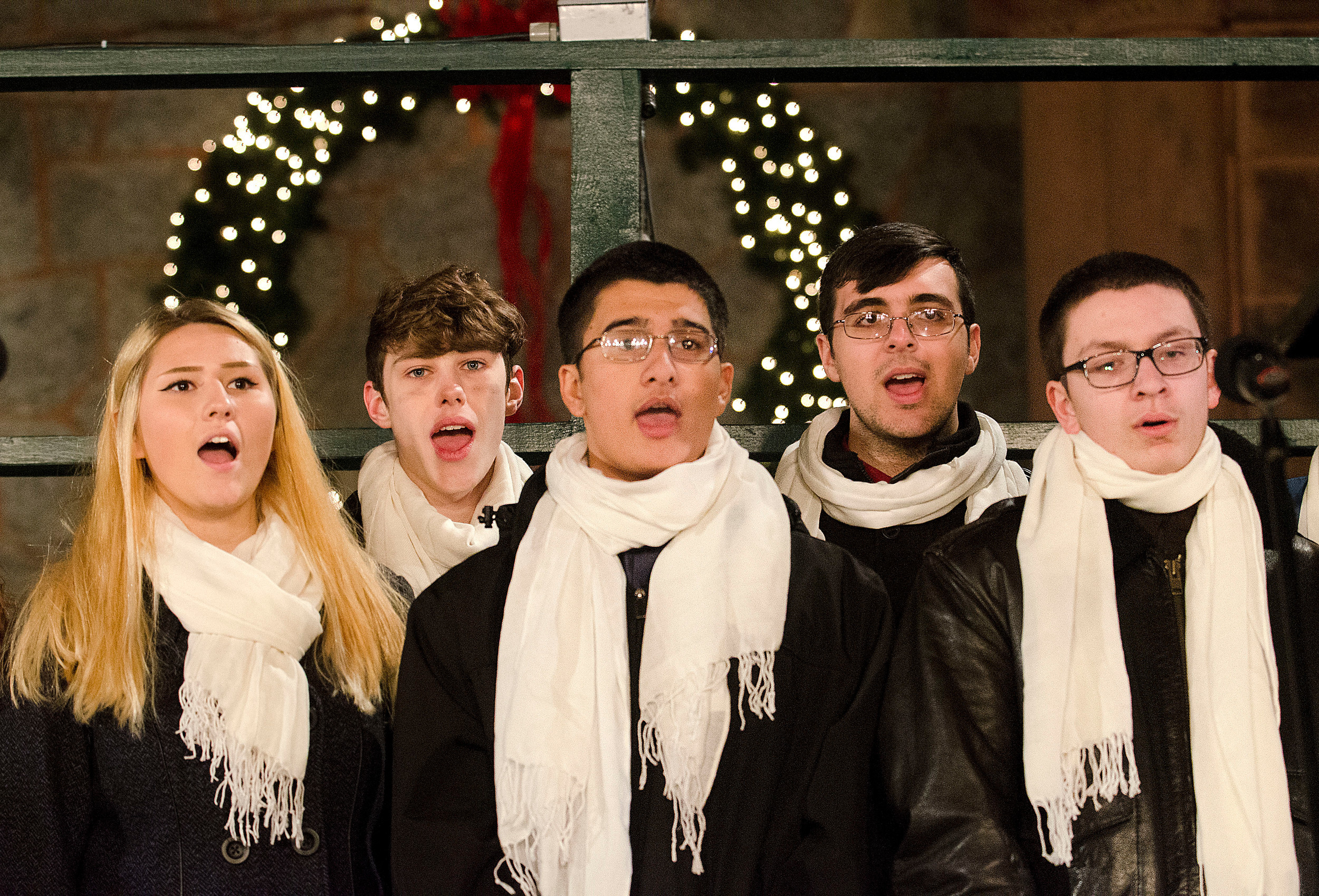 The Mt. Hope Vocal Ensemble sing Holiday songs.