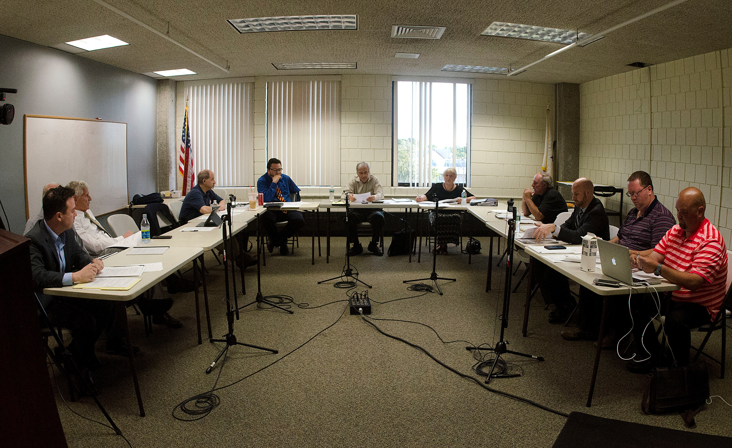 The East Providence Charter Review Commission (pictured) presented its proposals of "substantive" amendments to the City Council at a special session held Wednesday, Aug. 9.