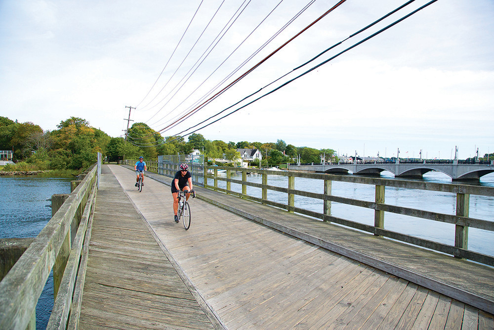 The East Bay Bike Path is the best of both worlds: exercise with the option for clam cakes